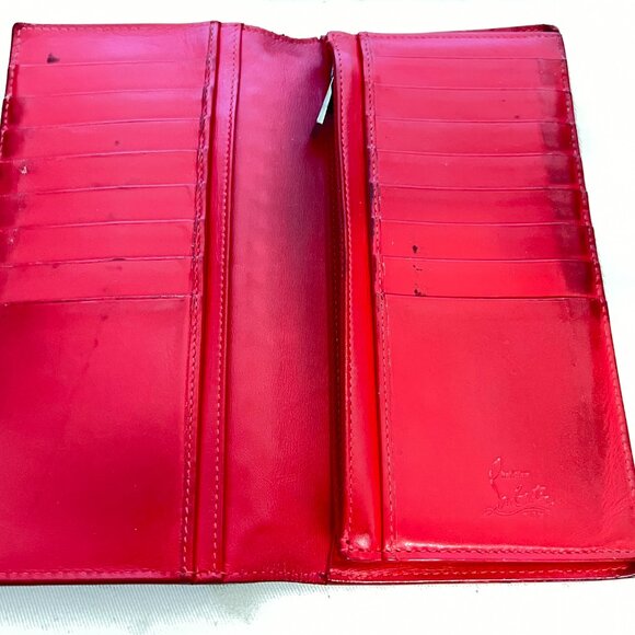 $1699 Authentic CHRISTIAN LOUBOUTIN Paris Made in ITALY Panettone Spike Wallet - Picture 3 of 12